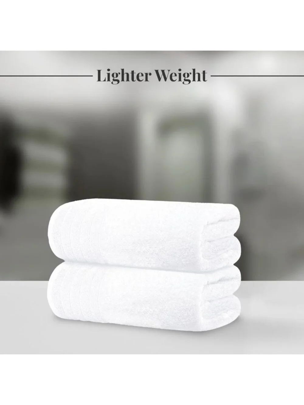 Luxurious 8-Piece Towel Set - 2 Extra Large Bath Towels, 2 Hand Towels, 4
